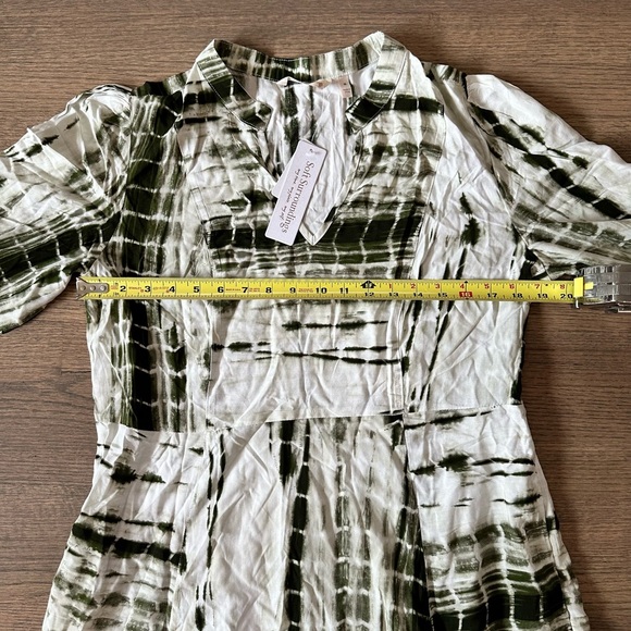 NEW Soft Surroundings Melody Maxi Dress Green Tye Die-Size Medium - Picture 9 of 11